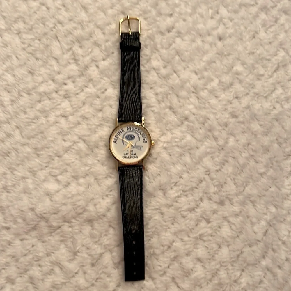Vintage Womens 1990 Aldine Mustangs National Championship Watch Houston TX